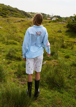 Pil skjorte Green Stripes Sissel Edelbo 